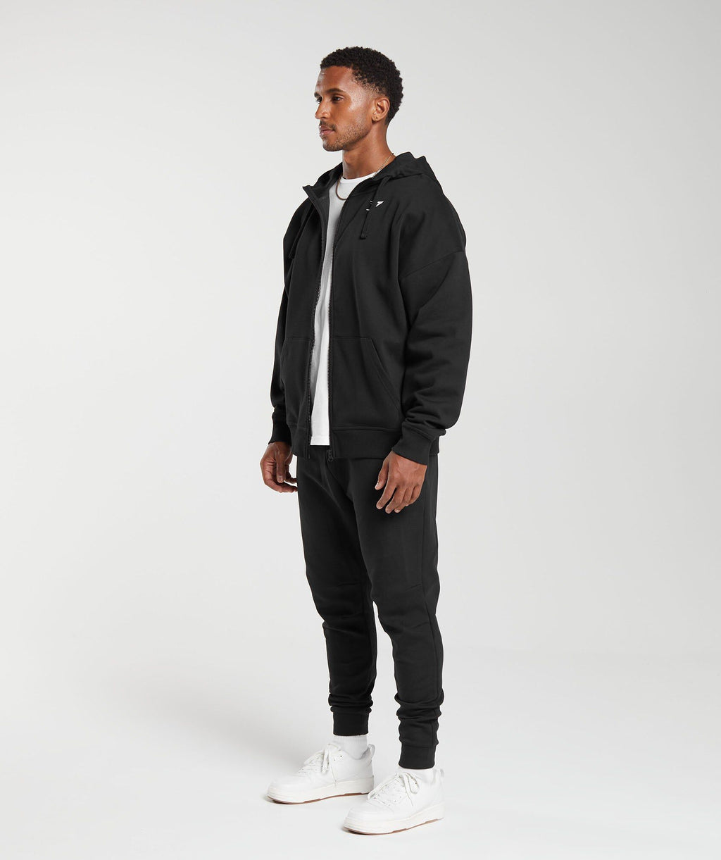 Crest Oversized Zip Up Hoodie - Gymshark