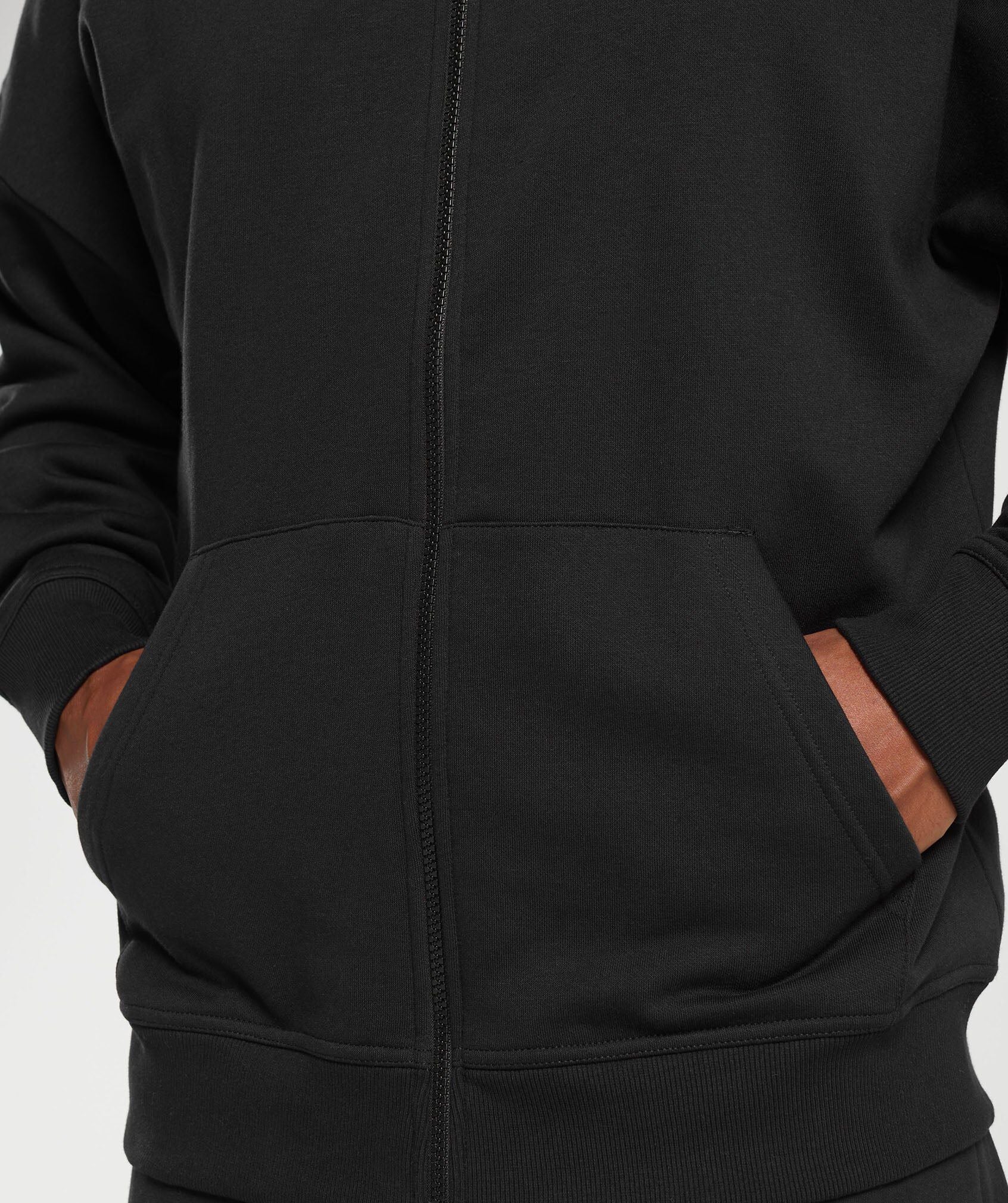 Crest Oversized Zip Up Hoodie - Gymshark