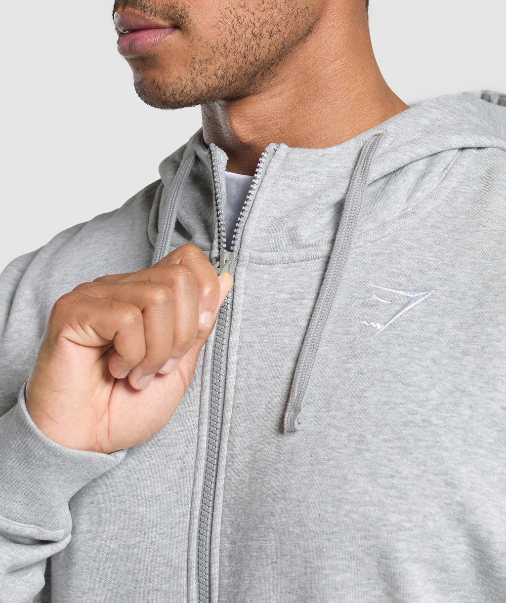 Crest Oversized Zip Up Hoodie - Gymshark