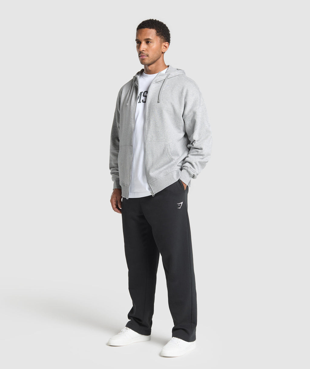 Crest Oversized Zip Up Hoodie - Gymshark